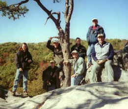 wexp group on rock 2.JPG (23100 bytes)